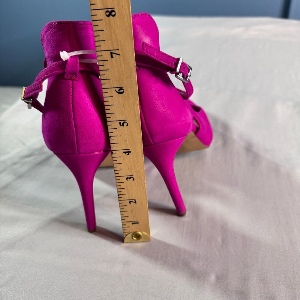 Gianni Bini Hula Tiera Pink Ankle Wrap Heels Womens 8.5M Pointed Toe View 6